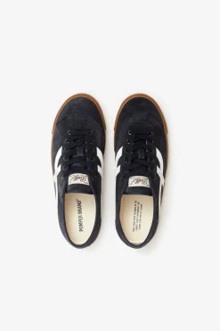 Discount POMPEII BELL SUEDE NAVY CARAMEL