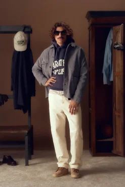 Store POMPEII BLUE CORD CHORE JACKET