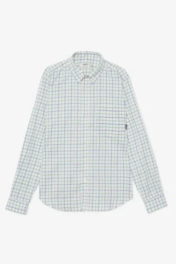 Clearance POMPEII CHECK GREEN COTTON SHIRT