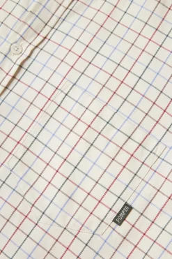 Sale POMPEII CHECK WINE COTTON SHIRT