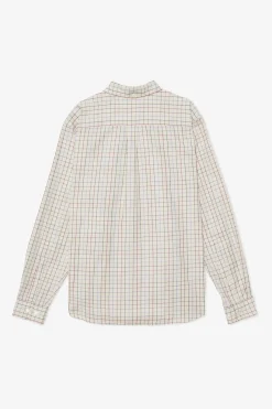 Sale POMPEII CHECK WINE COTTON SHIRT
