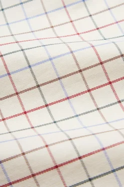 Sale POMPEII CHECK WINE COTTON SHIRT