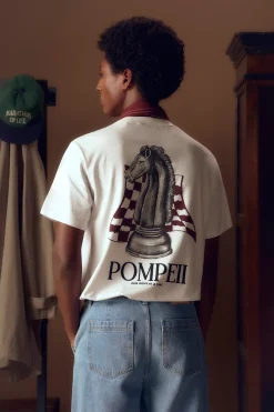 Fashion POMPEII CHESS WHITE TEE