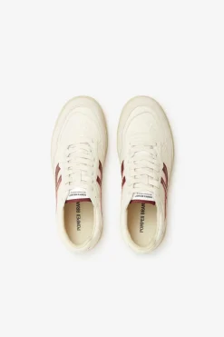Outlet POMPEII ELAN PIPPA LEATHER ECRU BURGUNDY