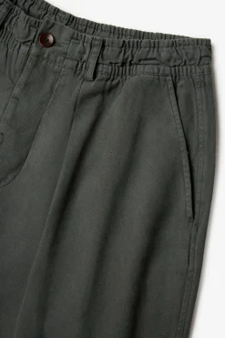 Cheap POMPEII EMERALD CANVAS LOOSE TROUSER