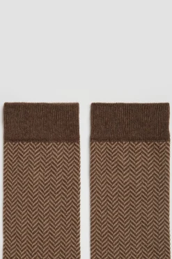 Hot POMPEII HERRINGBONE BROWN MELANGE