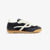 Shop POMPEII KITE LEATHER NAVY ECRU