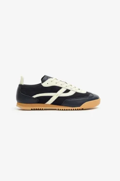 Shop POMPEII KITE LEATHER NAVY ECRU