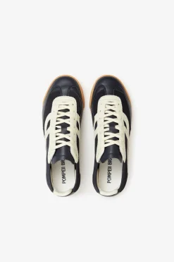 Shop POMPEII KITE LEATHER NAVY ECRU