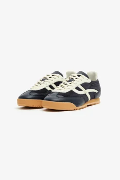 Shop POMPEII KITE LEATHER NAVY ECRU