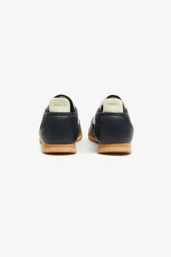 Shop POMPEII KITE LEATHER NAVY ECRU