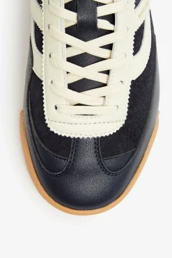 Shop POMPEII KITE LEATHER NAVY ECRU