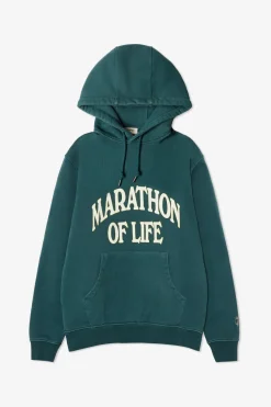 Discount POMPEII MARATHON REGULAR EMERALD HOODIE