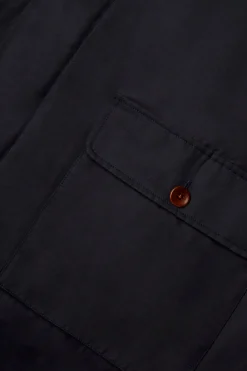 Online POMPEII NAVY COTTON MAC COAT