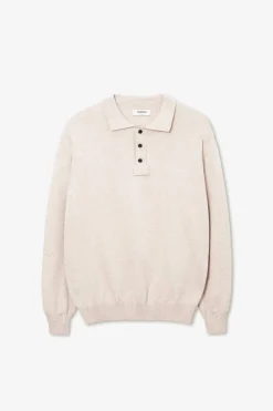 New POMPEII OYSTER KNITTED POLO