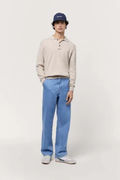 New POMPEII OYSTER KNITTED POLO