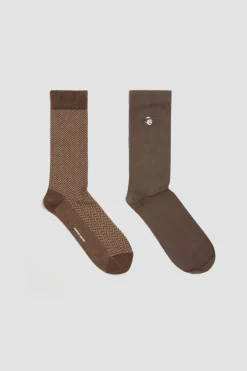 Hot POMPEII Pack Classic Brown Socks