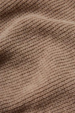 Cheap POMPEII RIBBED BEIGE WOOL KNIT SWEATER