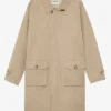 Clearance POMPEII SAND COTTON MAC COAT