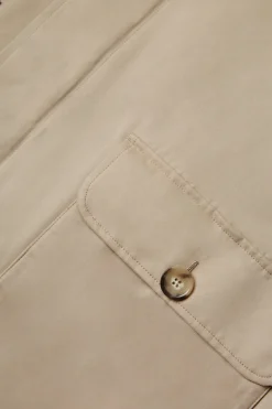 Clearance POMPEII SAND COTTON MAC COAT