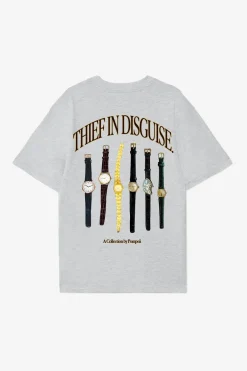Fashion POMPEII THIEF IN DISGUISE GREY MÉLANGE TEE