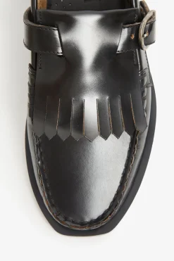 Flash Sale POMPEII VEGA T-BAR LEATHER BLACK
